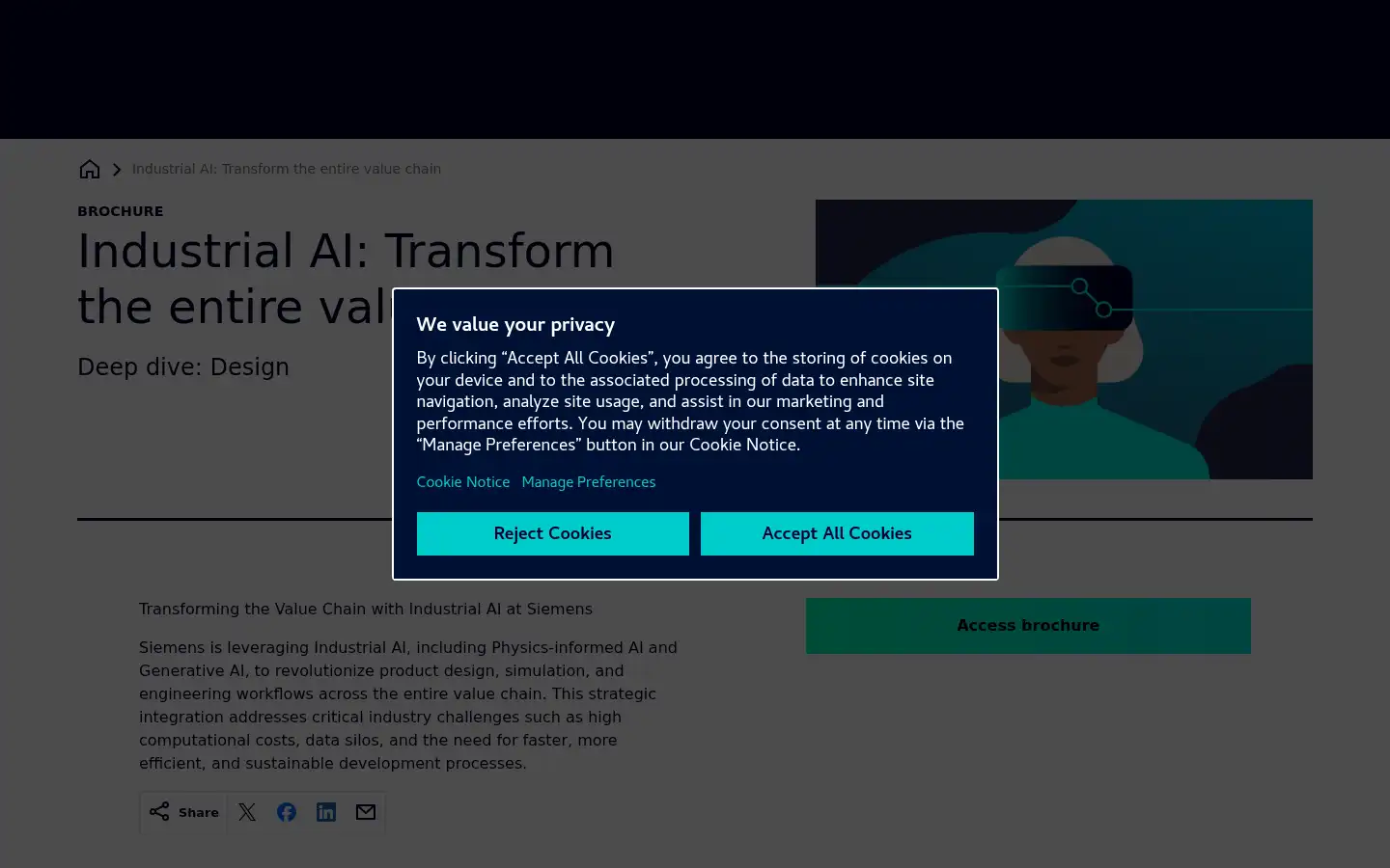 Screenshot of siemens.com