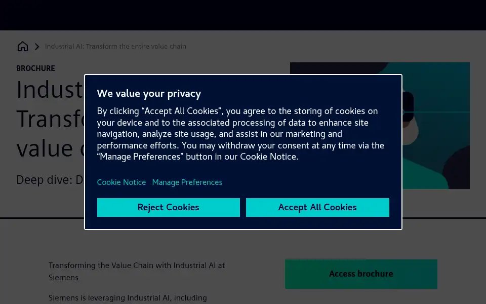 Screenshot of siemens.fr