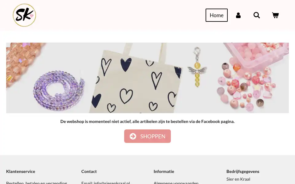 Screenshot of sierenkraal.nl