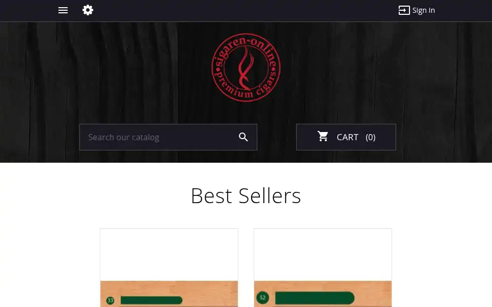 Screenshot of sigaren-online.nl