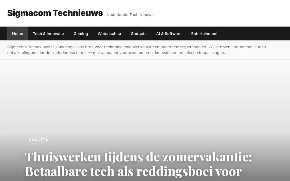 Screenshot of sigmacom.nl