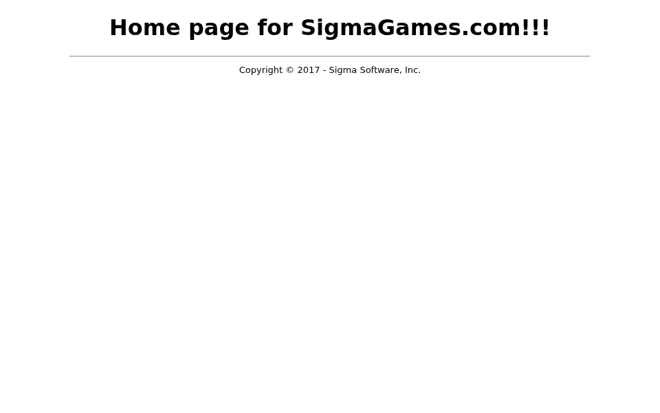 Screenshot of sigmagames.com