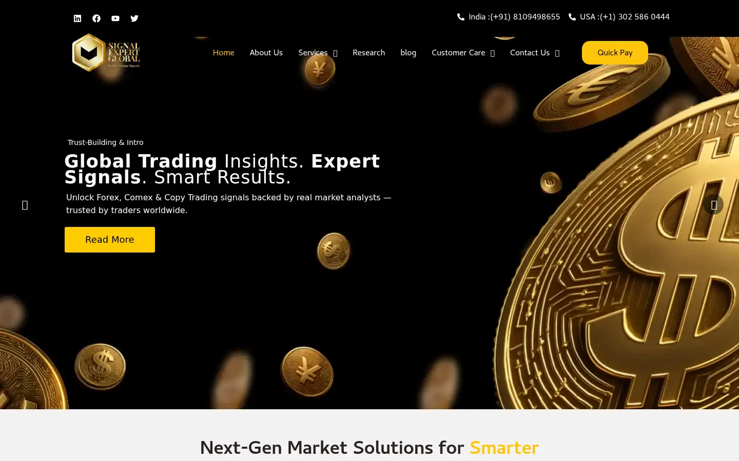 Screenshot of signalexpertglobal.com