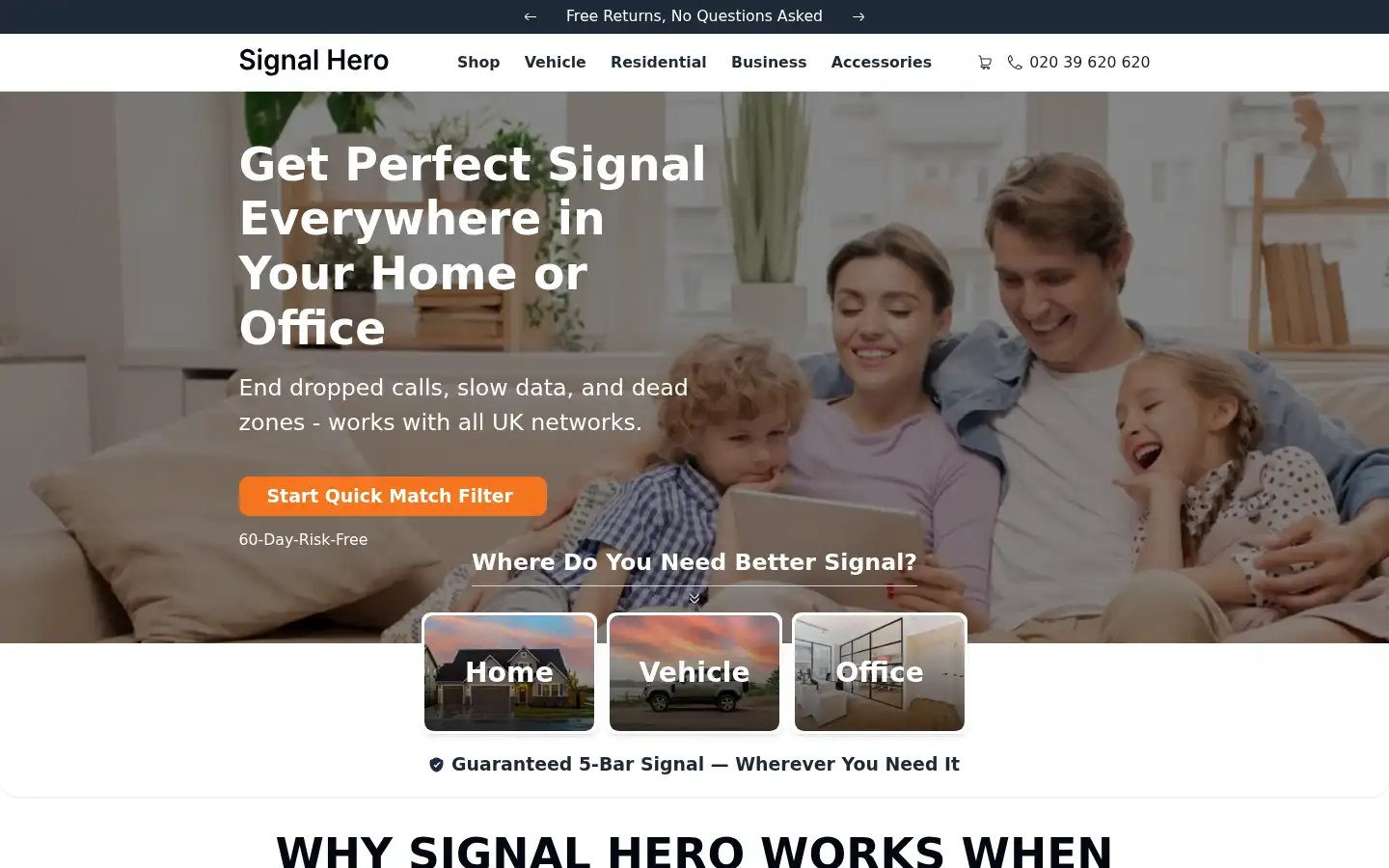 Screenshot of signalherouk.com