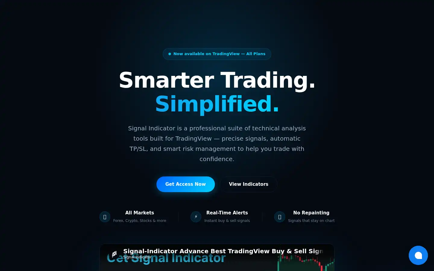Screenshot of signalindicator.com
