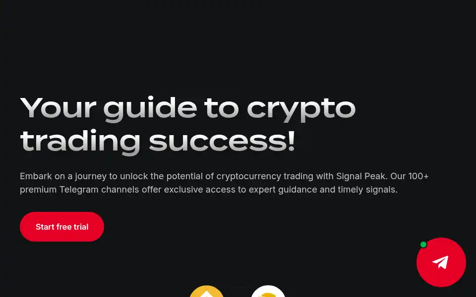Screenshot of signalpeak.io