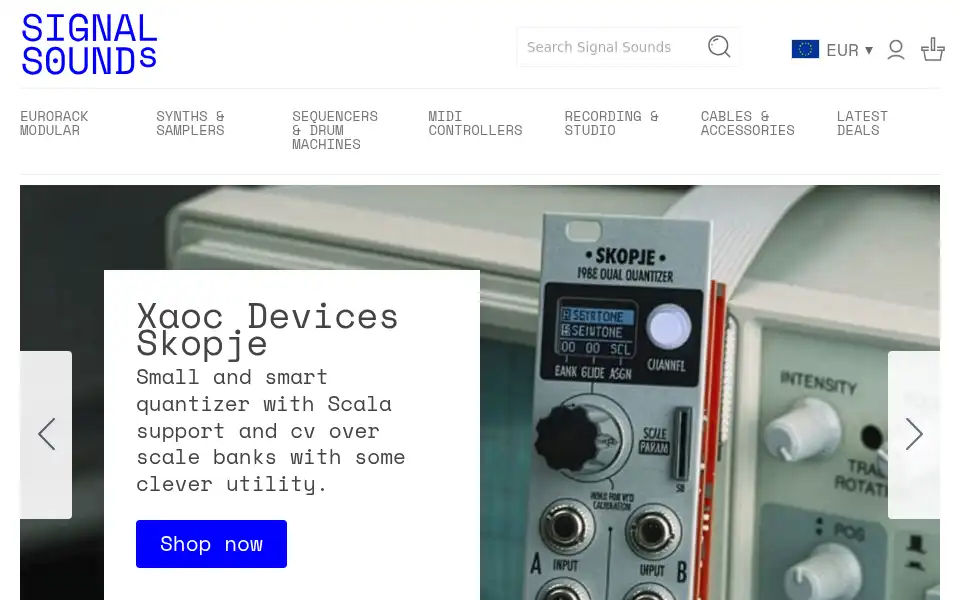 Screenshot of signalsounds.eu