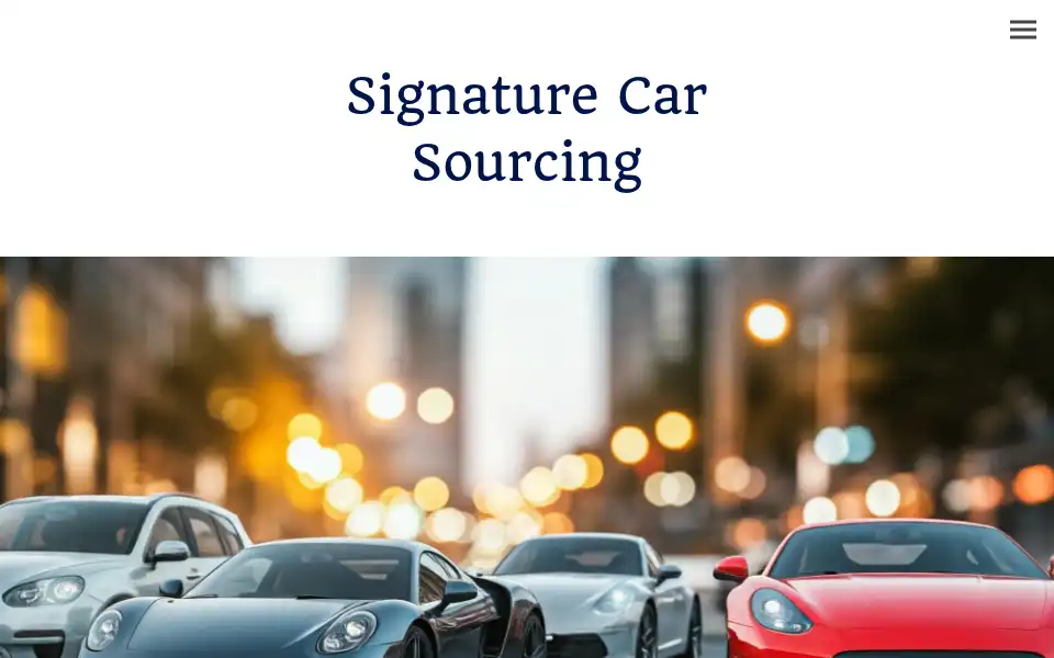 Screenshot of signaturecarsourcing.co.uk