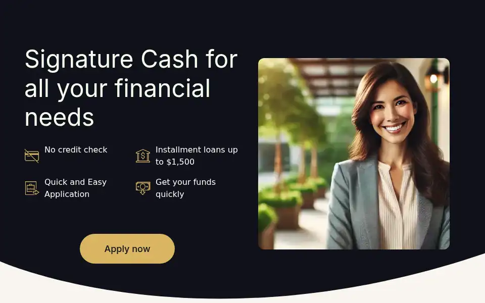 Screenshot of signaturecash.ca