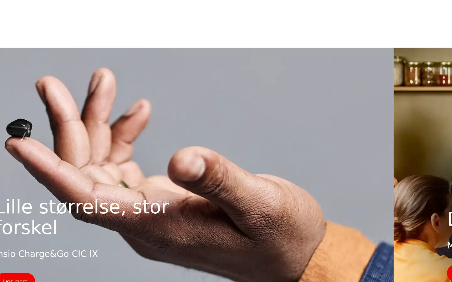 Screenshot of signia-hearing.dk