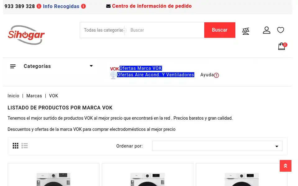 Screenshot of sihogar.com