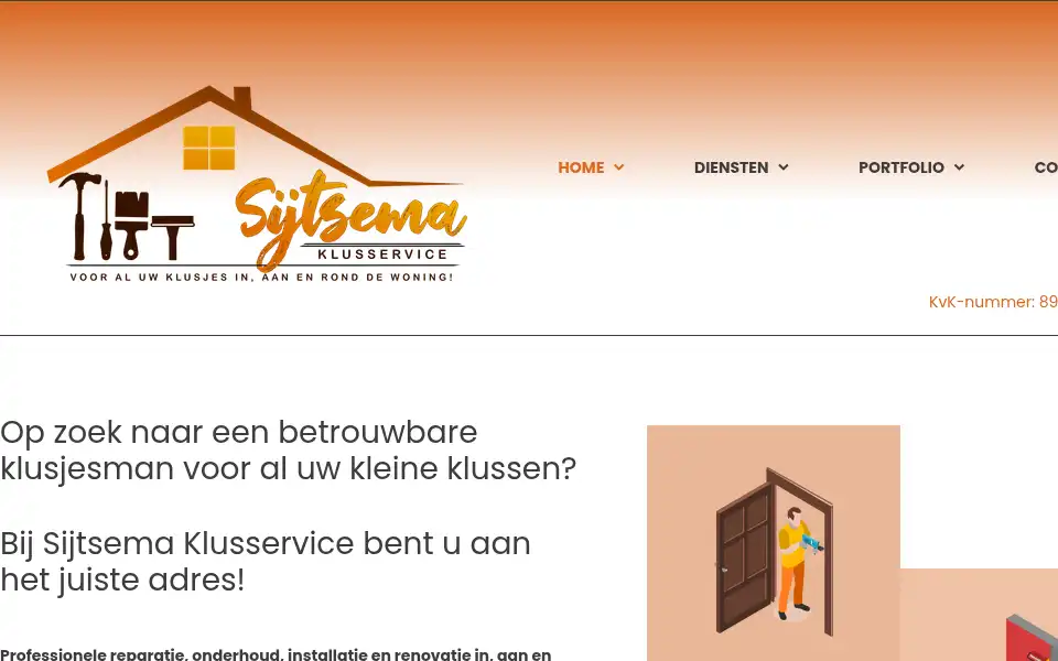 Screenshot of sijtsemaklusservice.nl