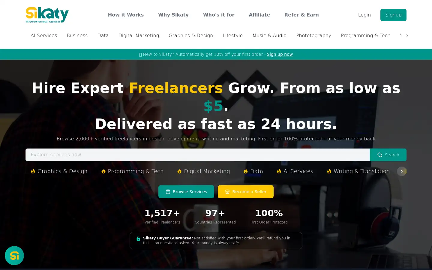 Screenshot of sikaty.com