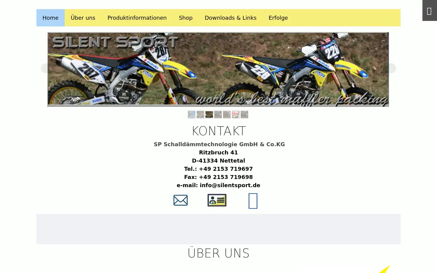 Screenshot of silentsport.info