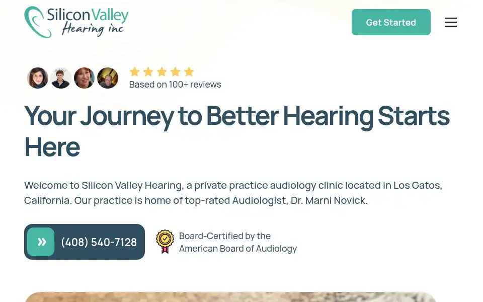 Screenshot of siliconvalleyhearing.com