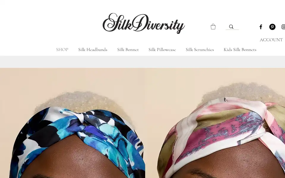 Screenshot of silkdiversity.com