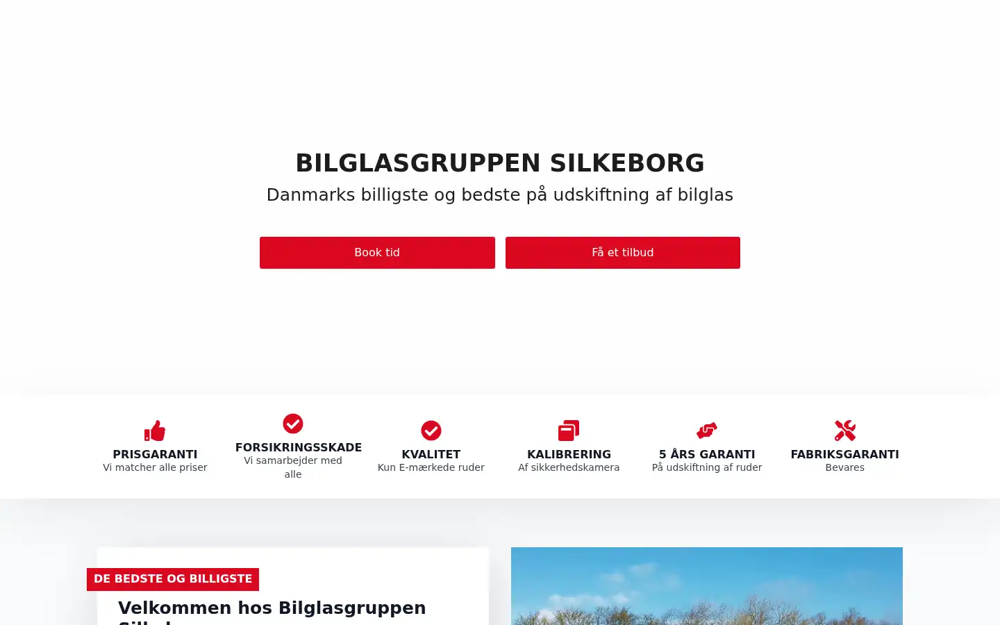 Screenshot of silkeborgbilglas.dk