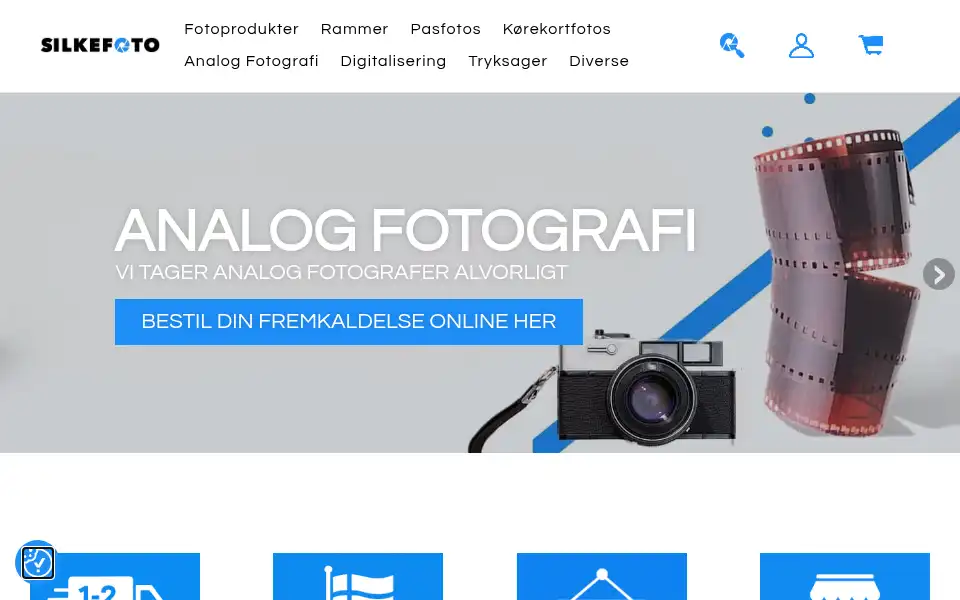 Screenshot of silkefoto.dk