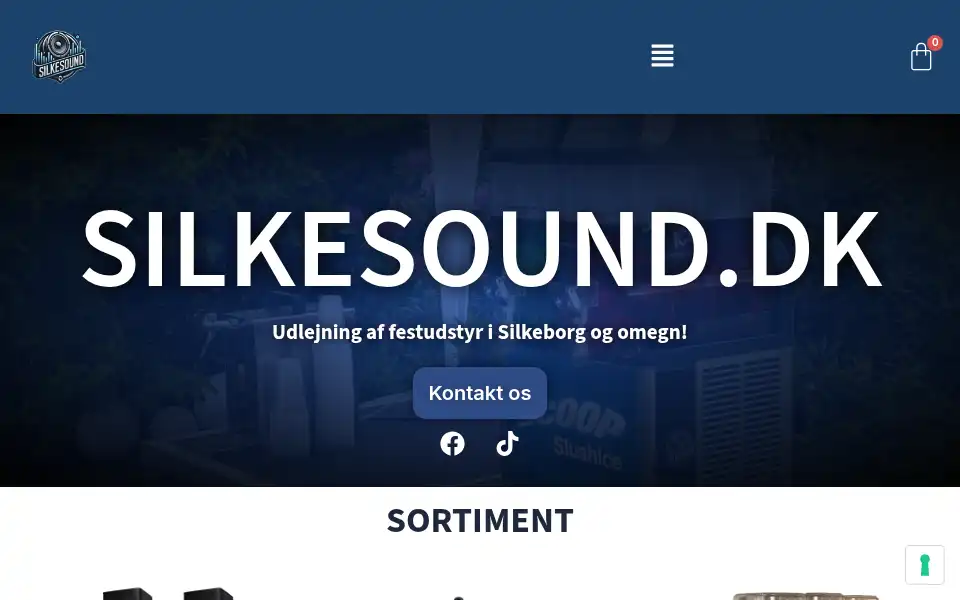 Screenshot of silkesound.dk