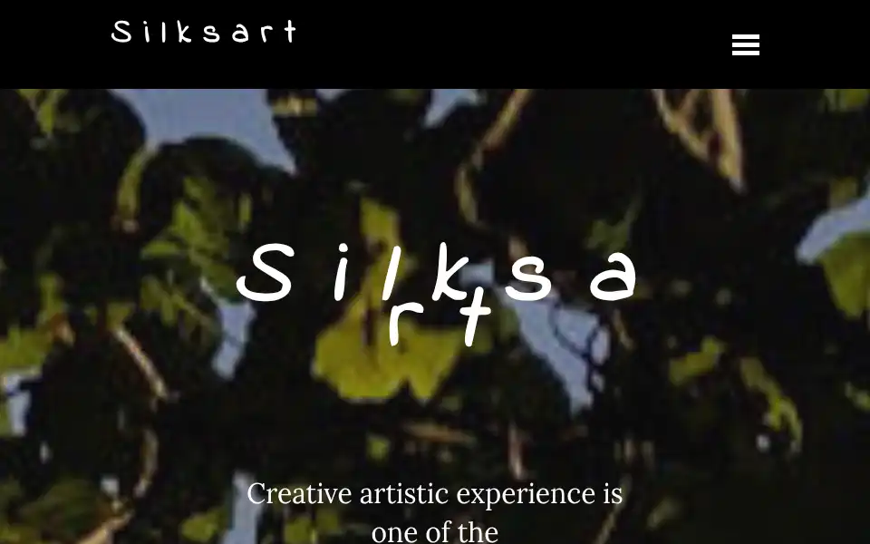 Screenshot of silksart.co.uk
