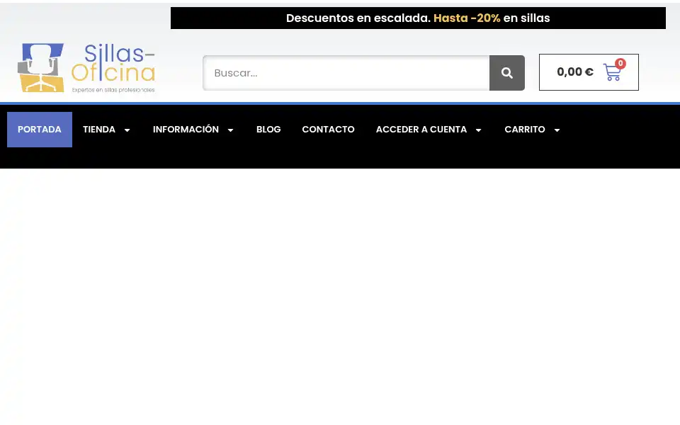 Screenshot of sillas-oficina.com