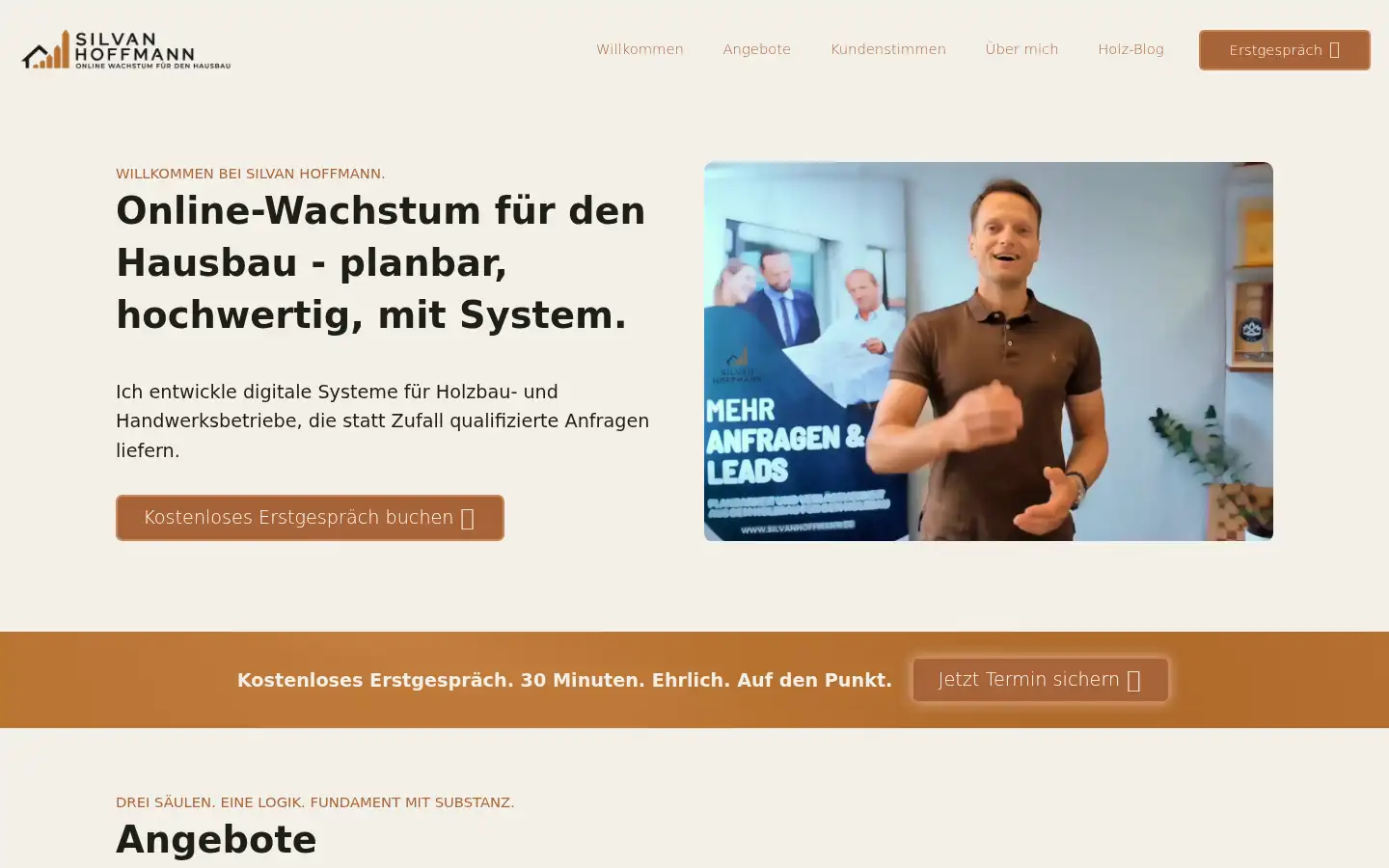 Screenshot of silvanhoffmann.de
