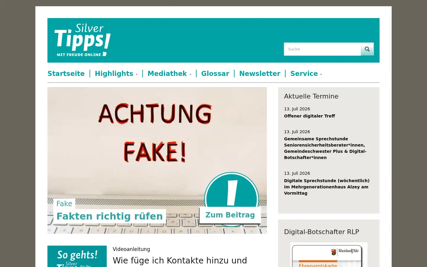 Screenshot of silver-tipps.de