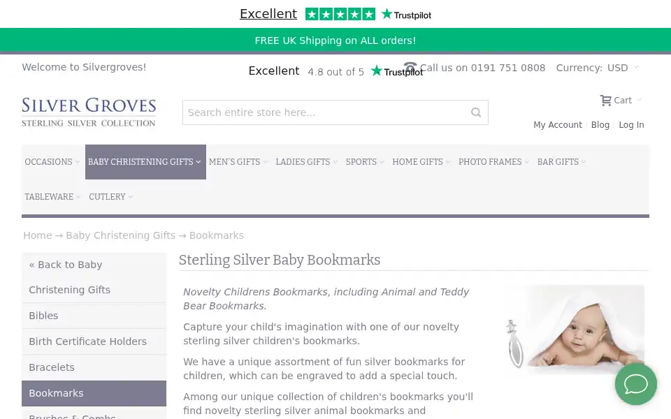 Screenshot of silvergroves.co.uk