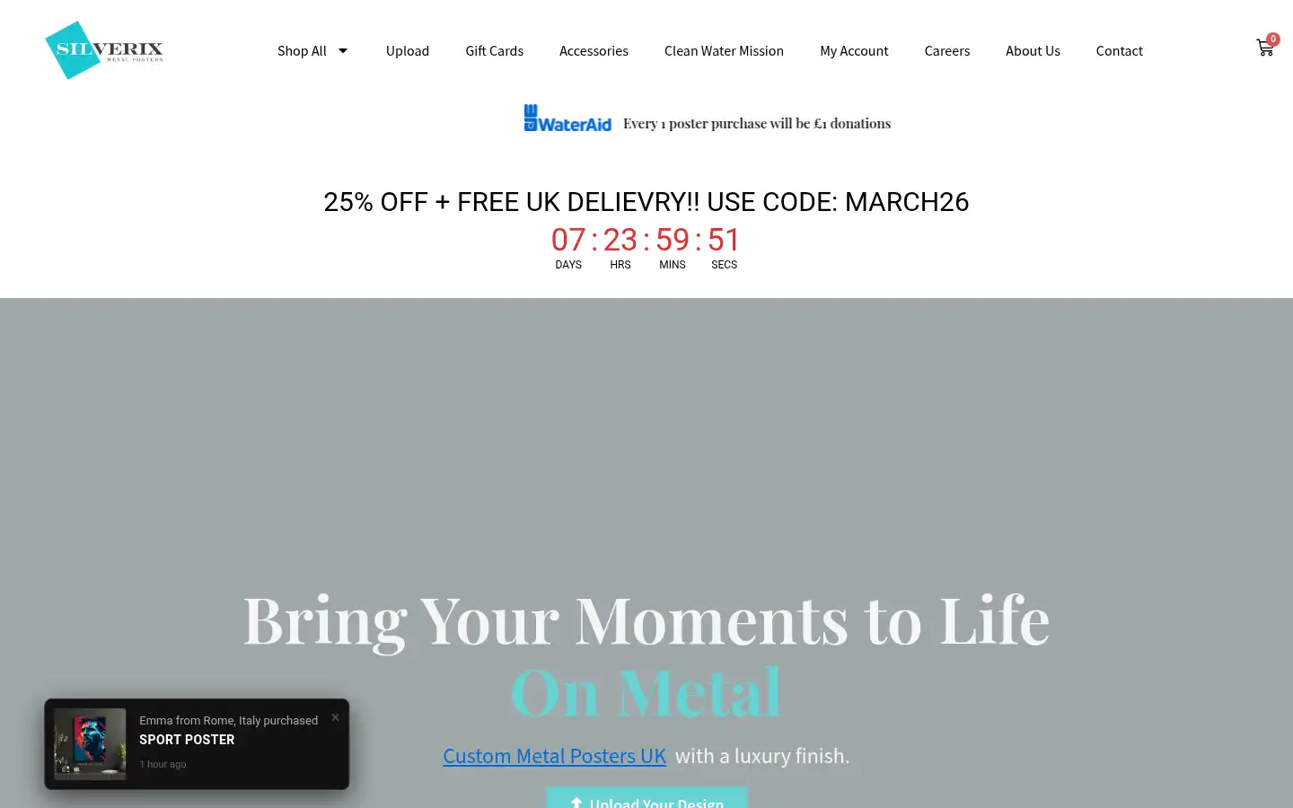 Screenshot of silverix.co.uk