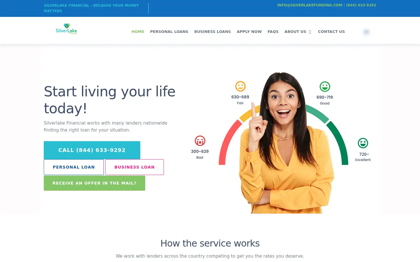 Screenshot of silverlakefunding.com