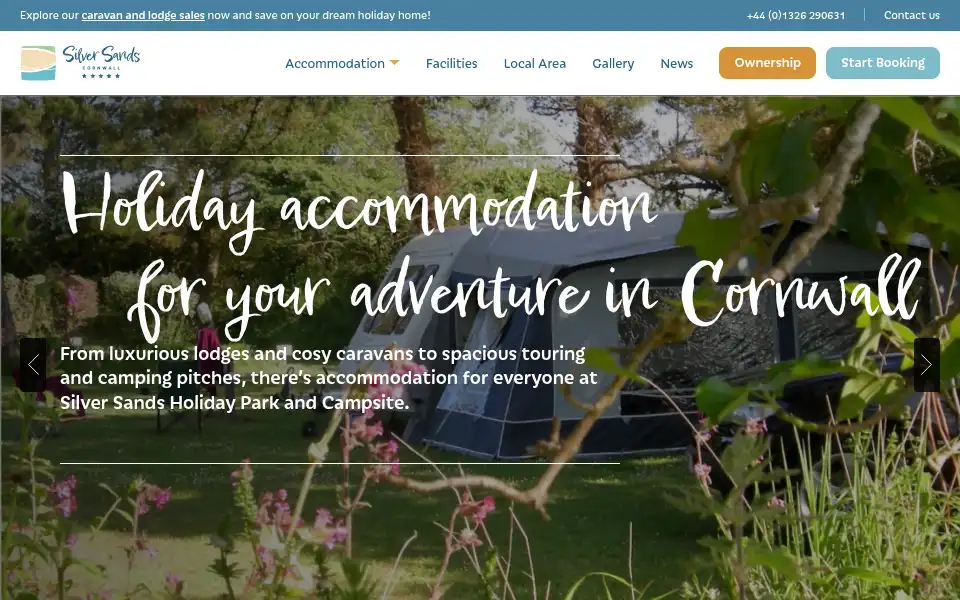 Screenshot of silversandsholidaypark.co.uk