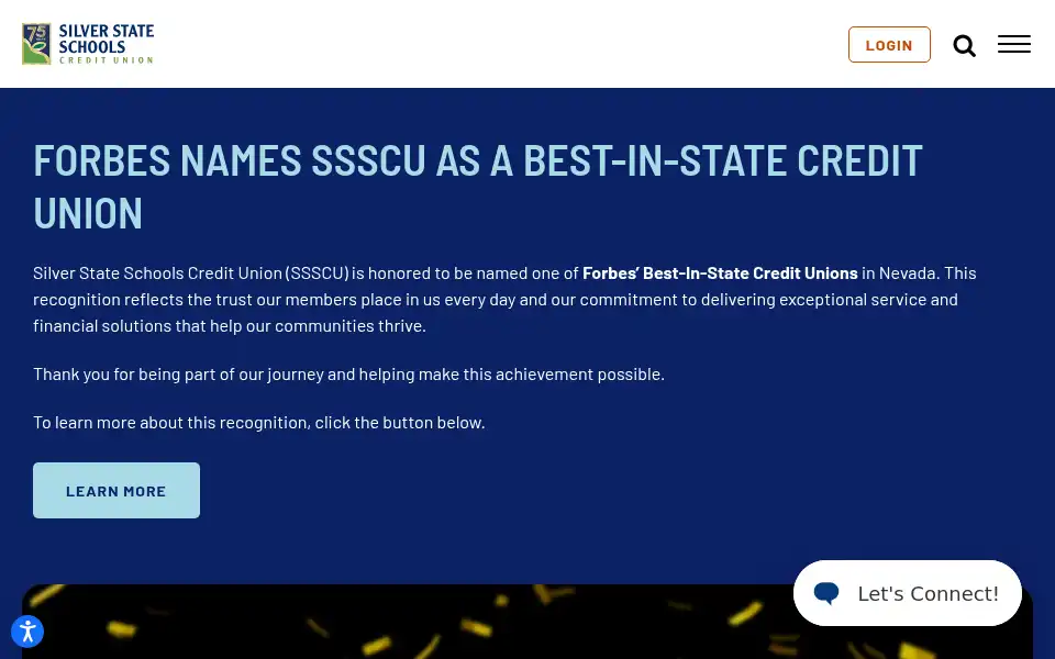 Screenshot of silverstatecu.com