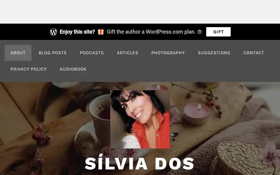 Screenshot of silviadossantos.net
