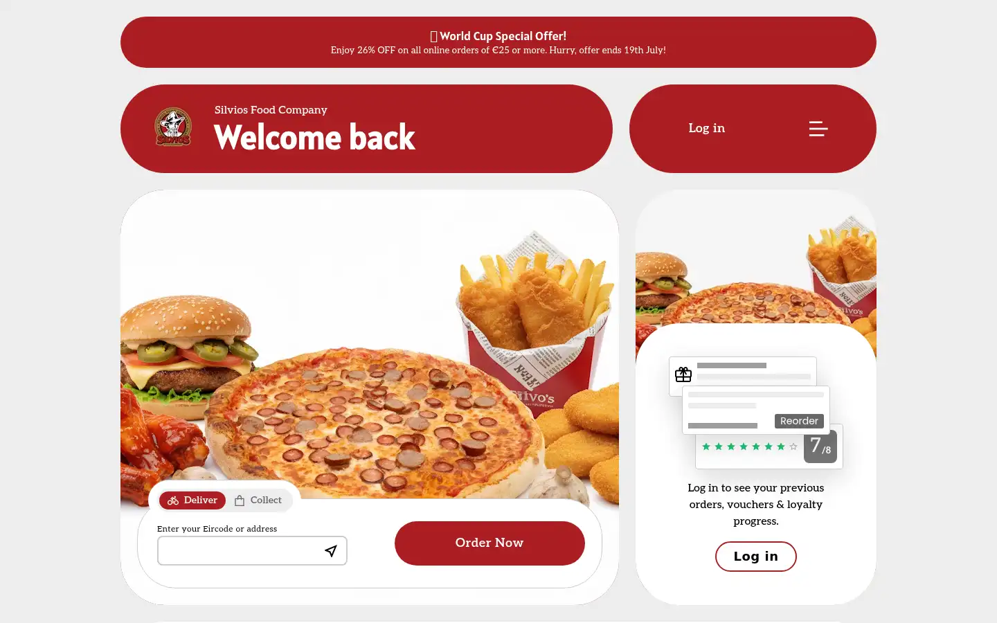 Screenshot of silviosfoodco.ie