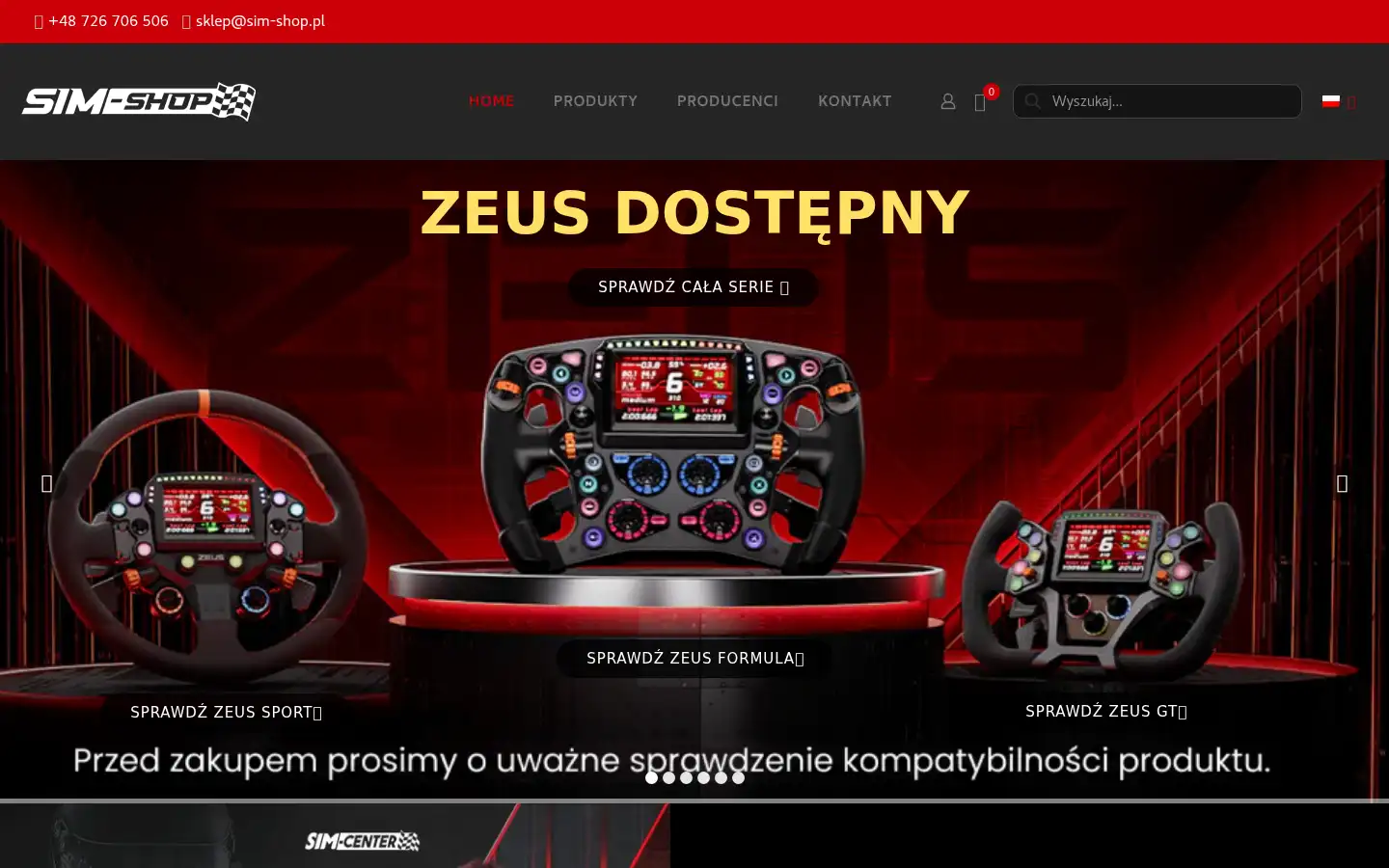 Screenshot of sim-shop.pl