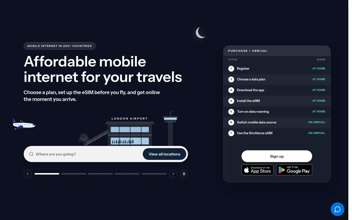 Screenshot of simabove.com