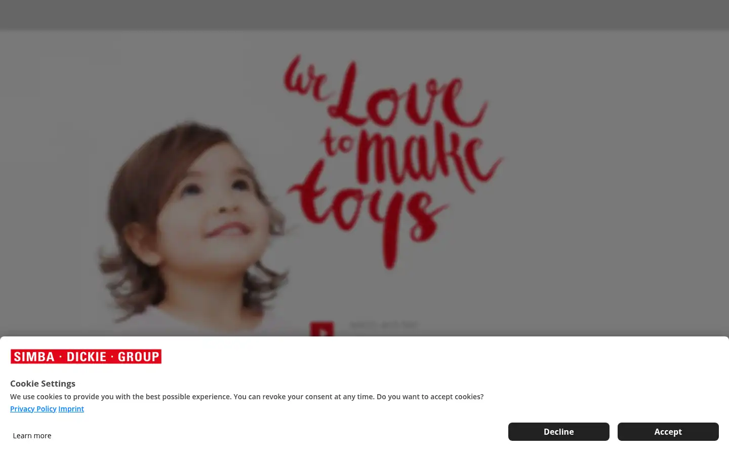 Screenshot of simba-dickie-group.com