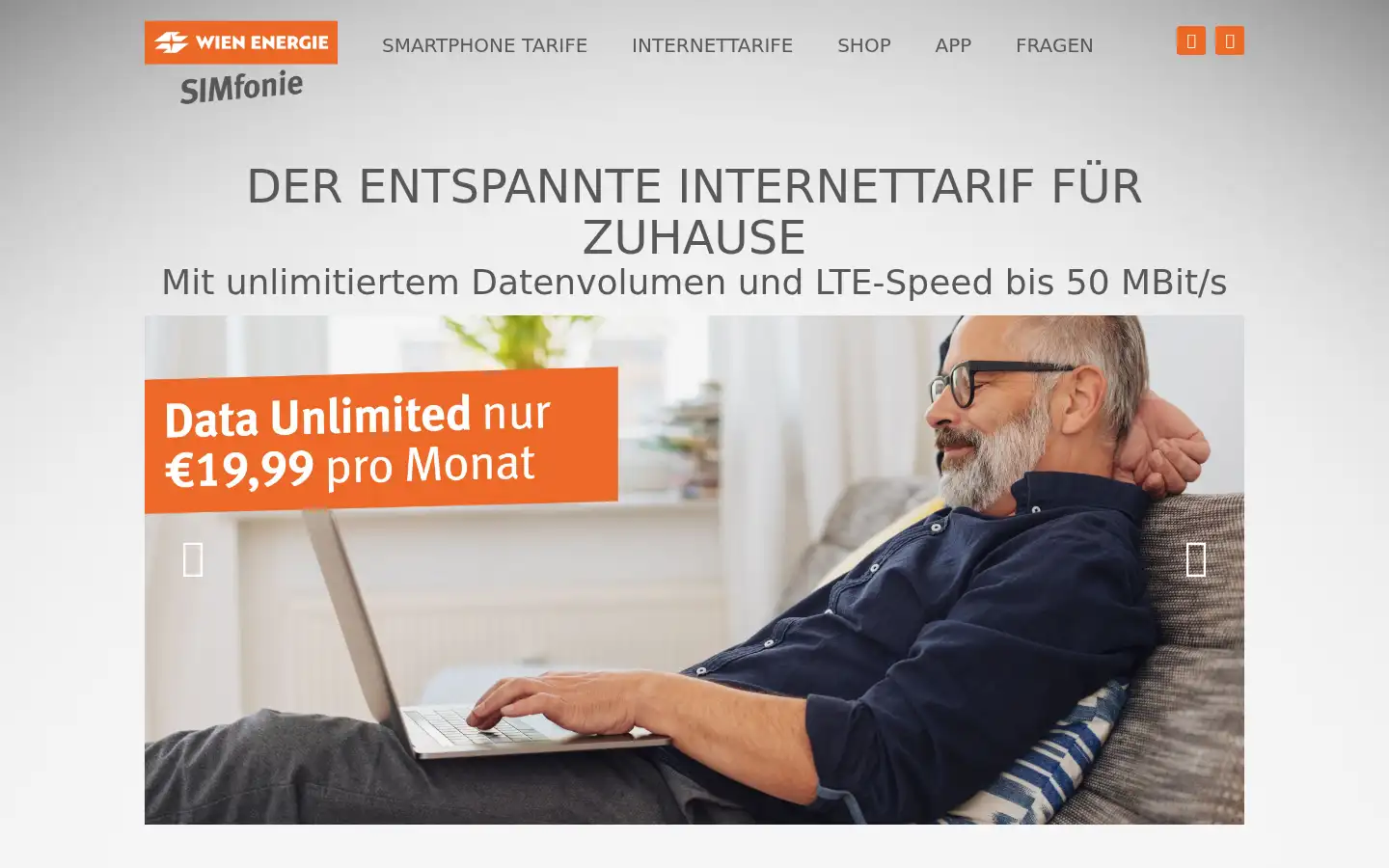 Screenshot of simfonie.at
