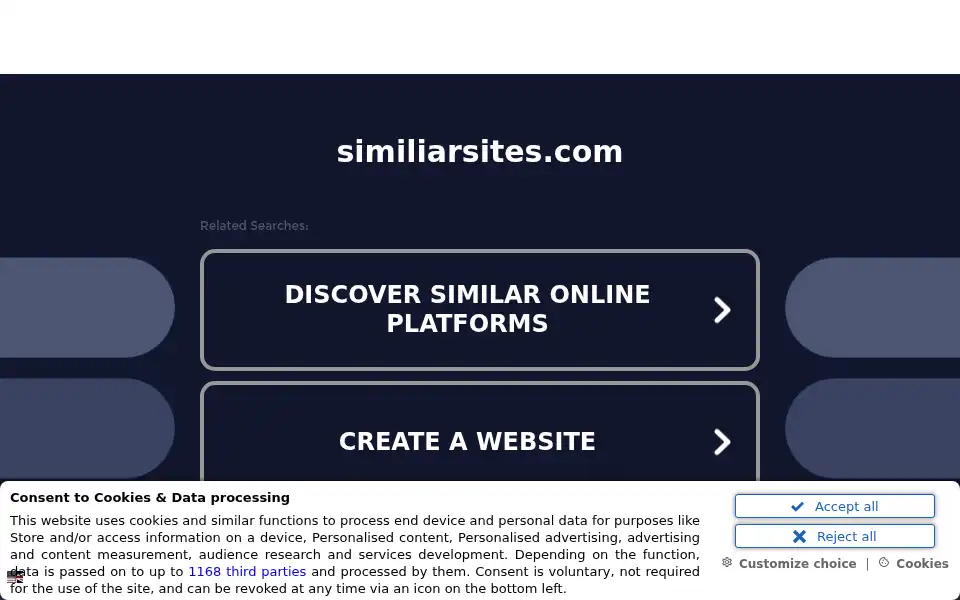Screenshot of similiarsites.com
