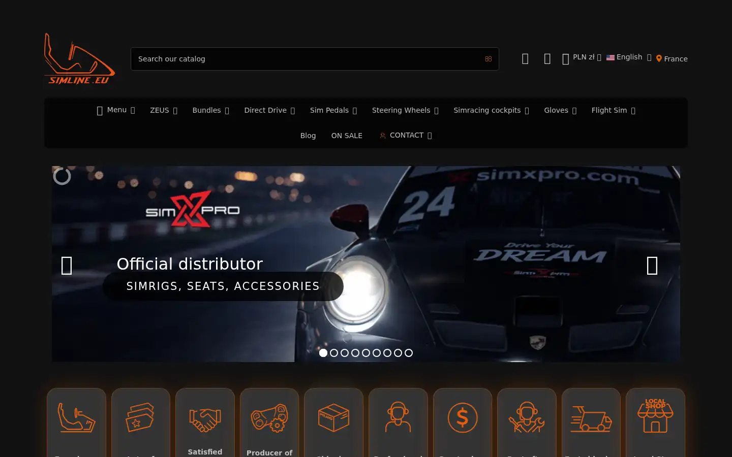 Screenshot of simline.eu