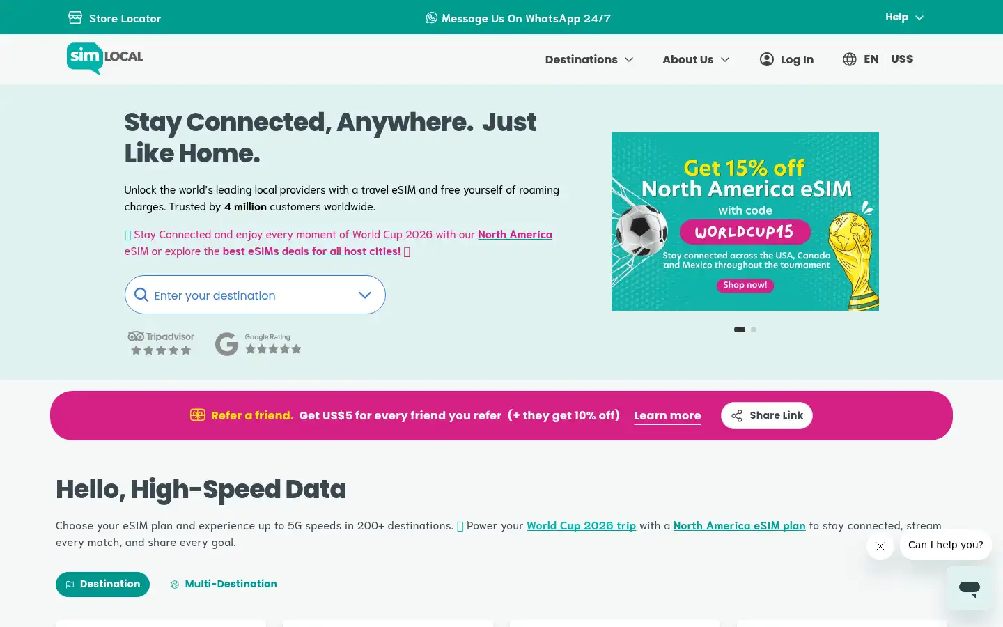 Screenshot of simlocal.com