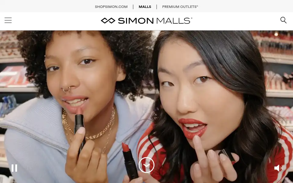 Screenshot of simon.com