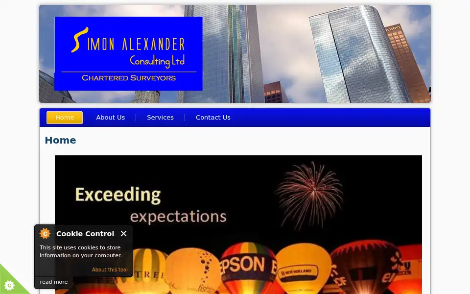 Screenshot of simonalex.co.uk