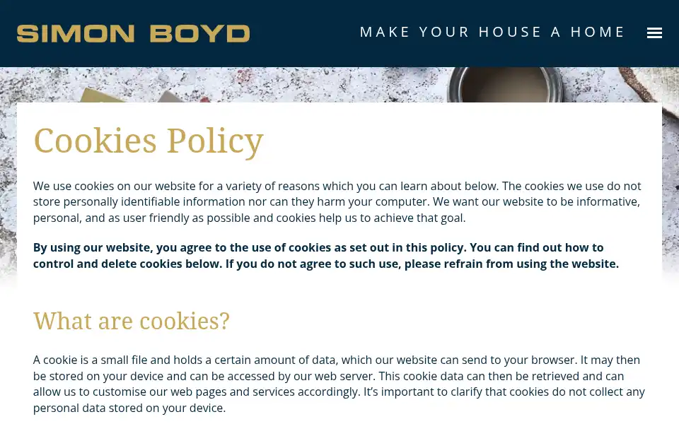 Screenshot of simonboyd.com