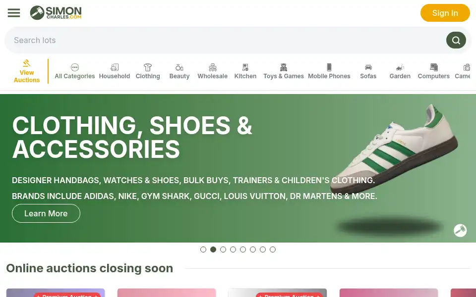 Screenshot of simoncharles-auctioneers.co.uk
