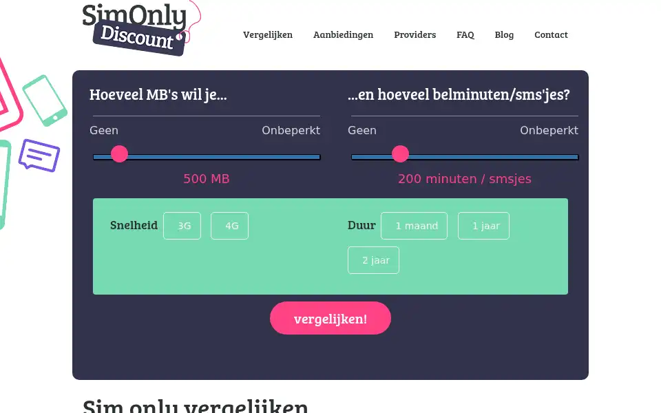 Screenshot of simonlydiscount.nl