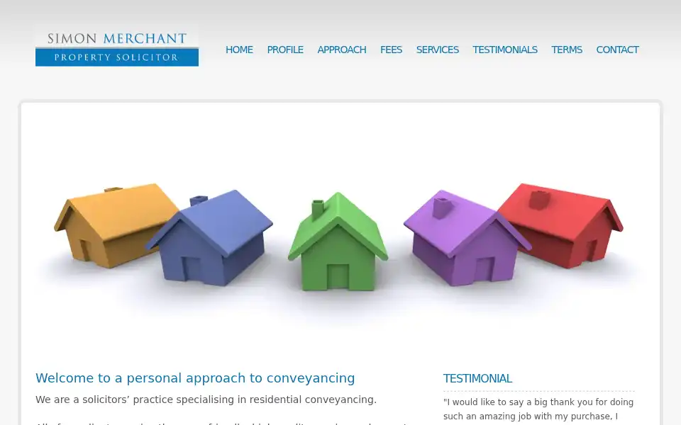 Screenshot of simonmerchant.co.uk