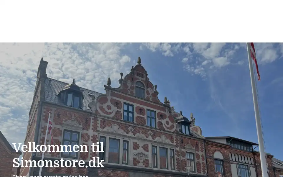 Screenshot of simonstore.dk