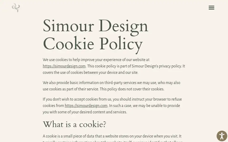 Screenshot of simourdesign.com