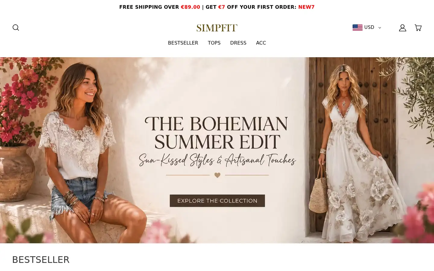 Screenshot of simpfit.com